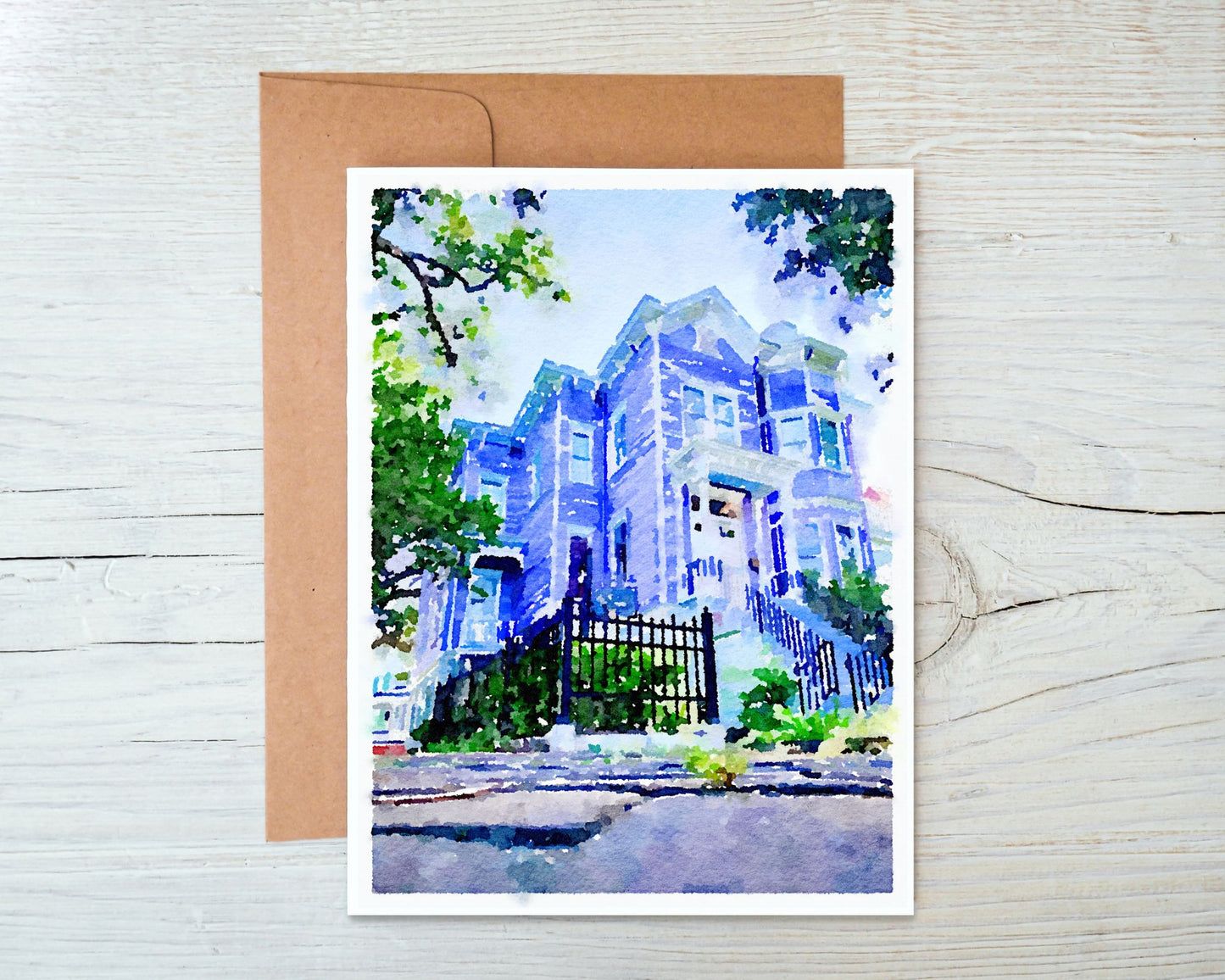 Georgia Greeting Card - Amethyst Garden Inn