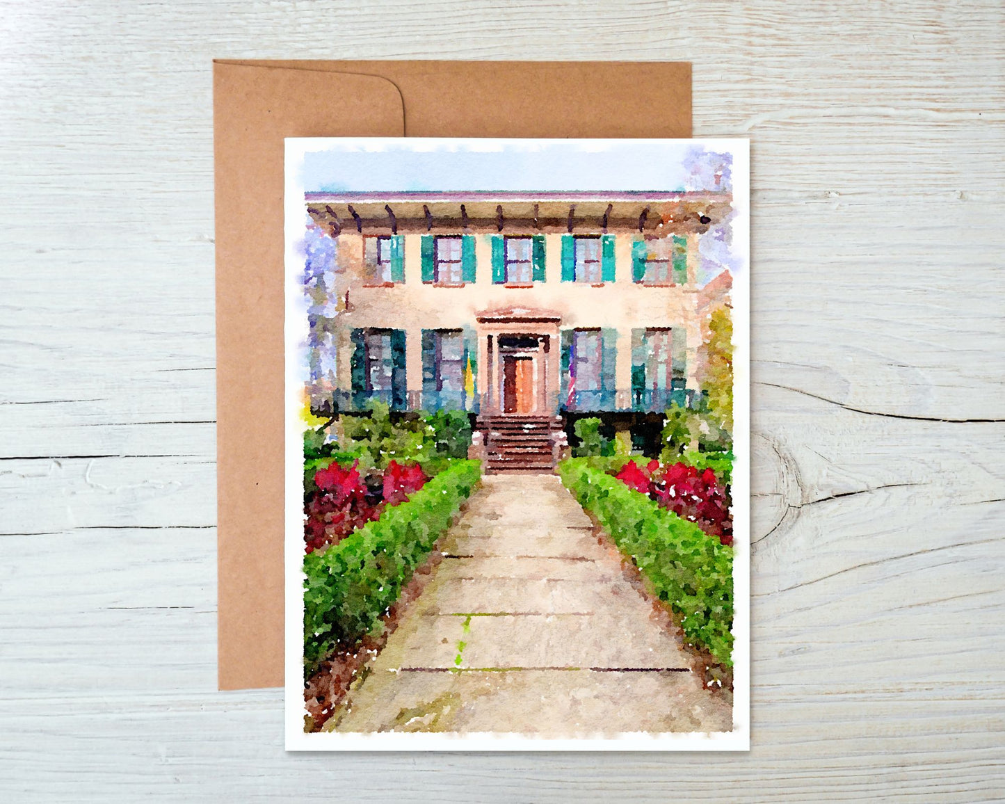 Georgia Greeting Card - Andrew Low House 1