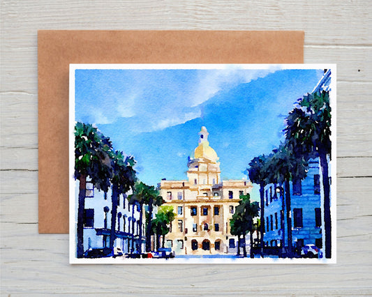 Georgia Greeting Card - City Hall 2