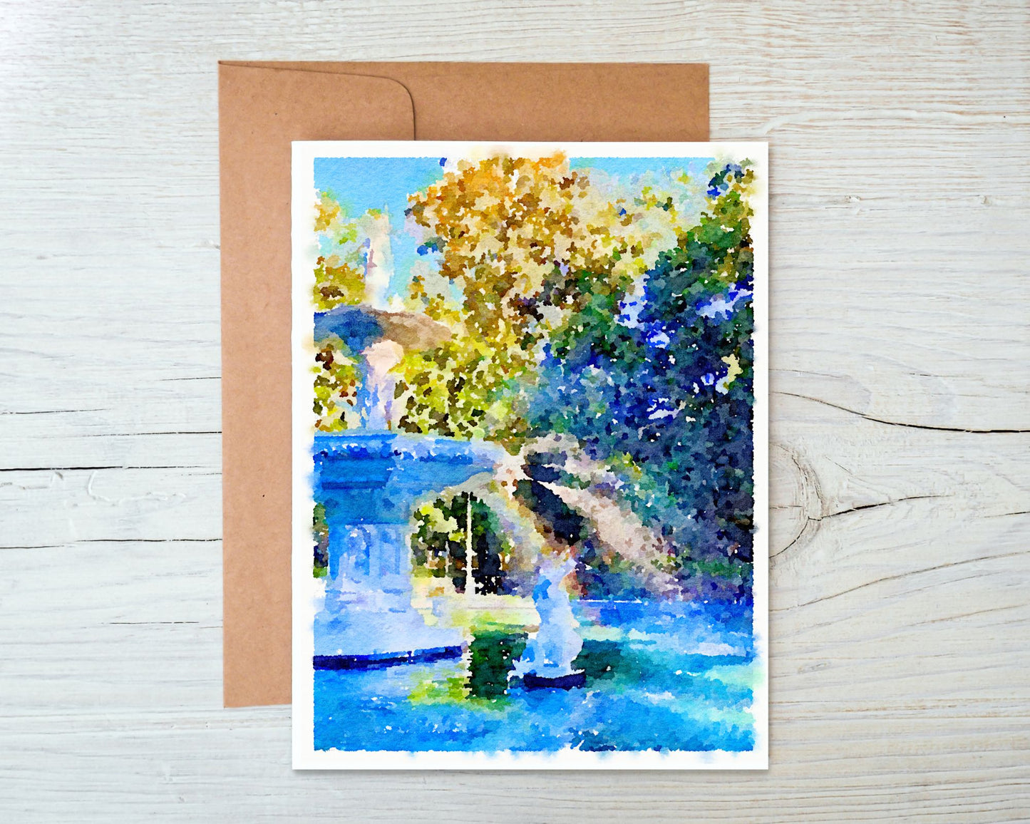 Georgia Greeting Card - Forsyth Park Fountain 1