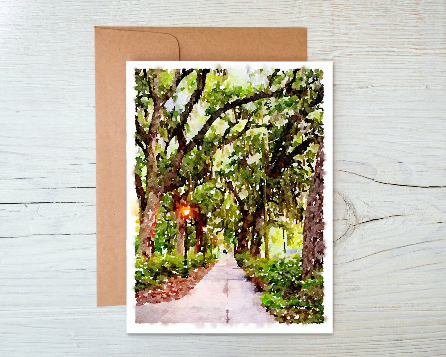 Georgia Greeting Card - Forsyth Park