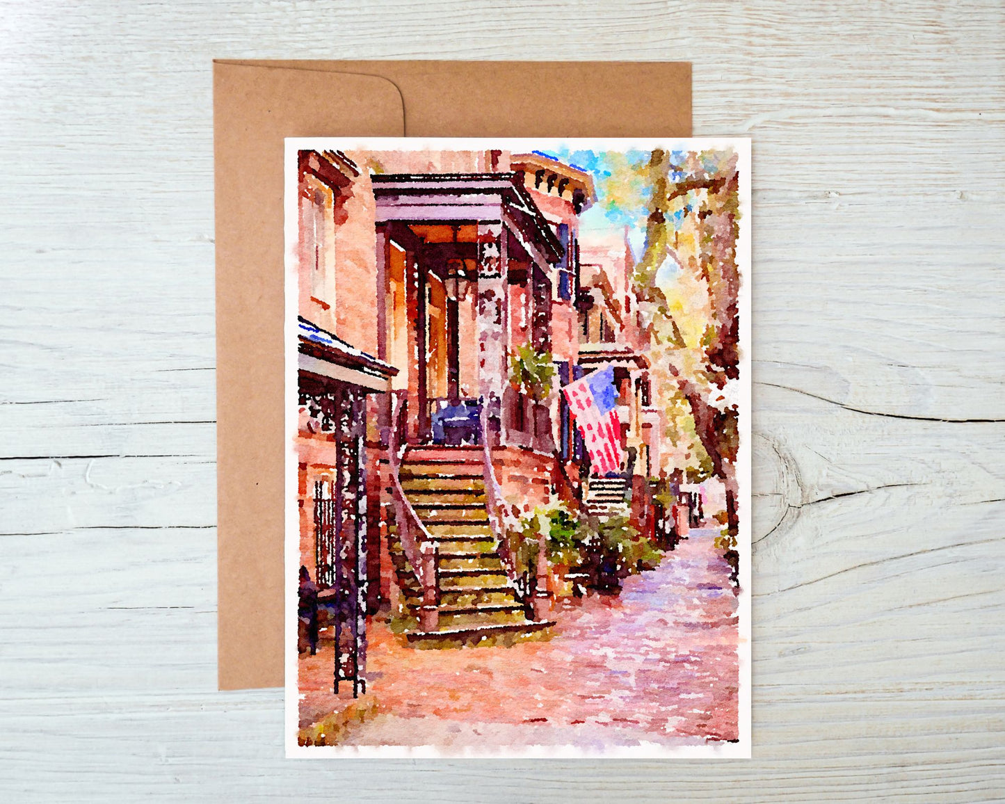 Georgia Greeting Card - Jones Street 2