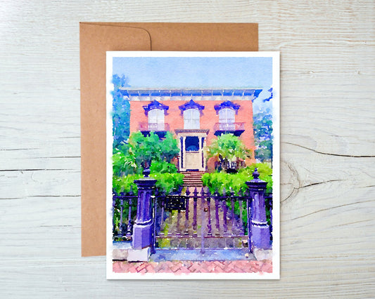 Georgia Greeting Card - Mercer-Williams House 2