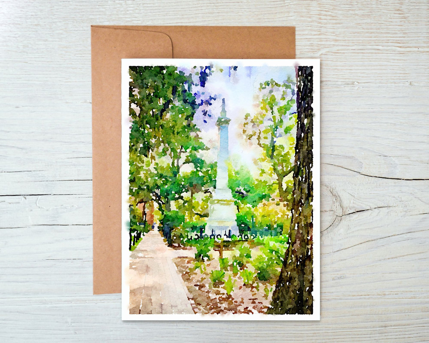 Georgia Greeting Card - Monterey Square