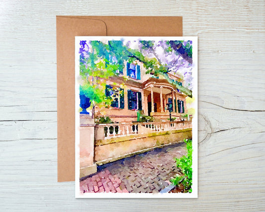 Georgia Greeting Card - Owens-Thomas House 2