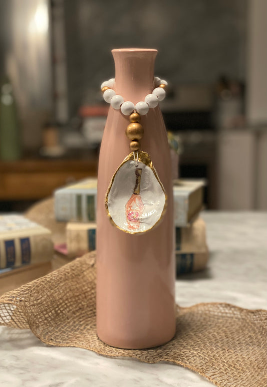 Oyster Shell Bottle Charm