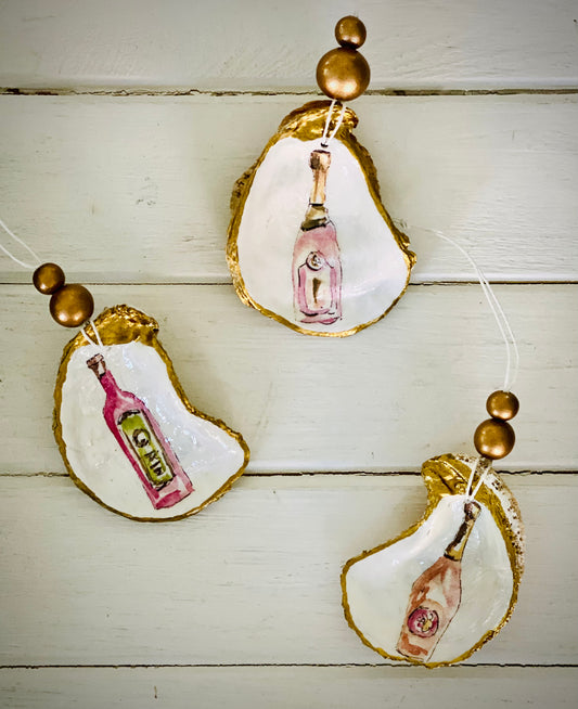 Oyster Shell Ornaments - Rose Bottles 1