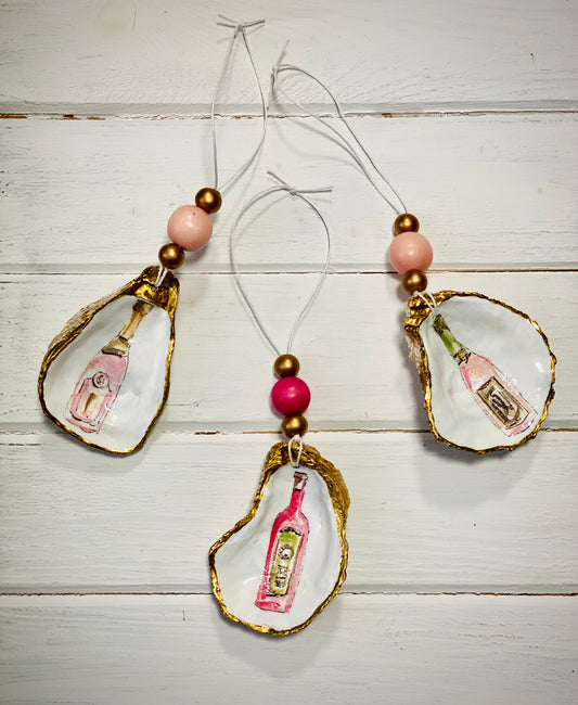 Oyster Shell Ornaments - Rose Bottles 2