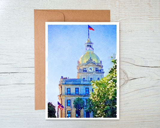 Georgia Greeting Card - City Hall 3