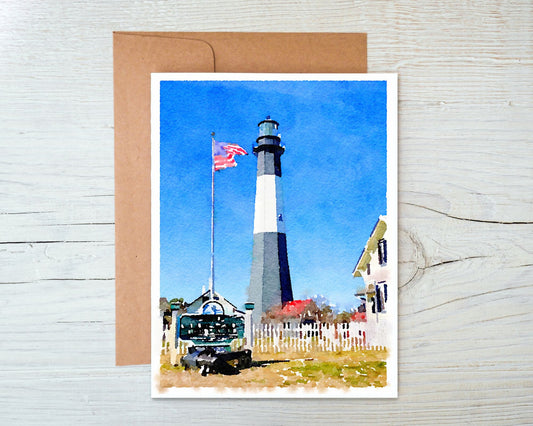 Georgia Greeting Card - Tybee Island Lighthouse