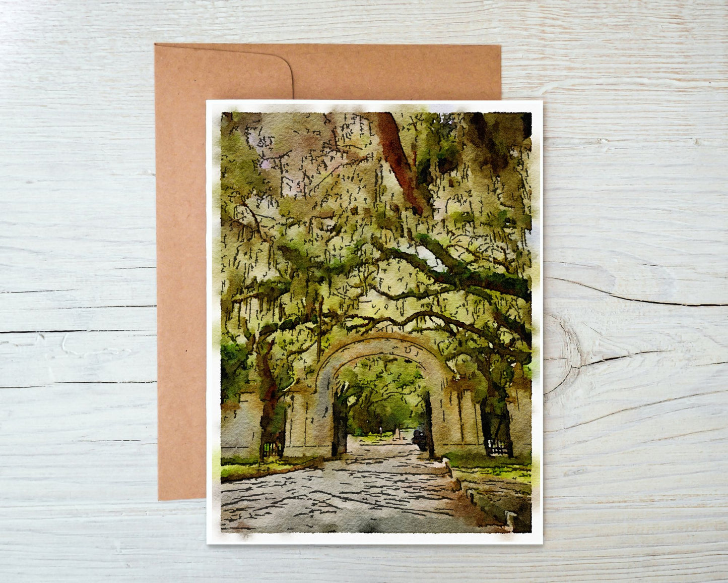 Georgia Greeting Card - Wormsloe